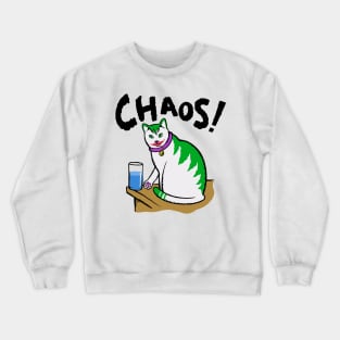 Cat, agent of chaos. Crewneck Sweatshirt